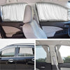 2pcs 50cm Car Sun Shade Side Window Curtain Auto Foldable Uv Protection Accessories Black Pure Cloth Auto Accessories