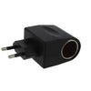 AC Adapter With Car Sockets - Portable Electronic Devices - EU and UK Plugs - autocarnow