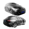 Clear Car Covers Waterproof Transparent Car Clothing Dustproof Full Exterior Covers Smooth Indoor & Outdoor Car Guard Thicken PE